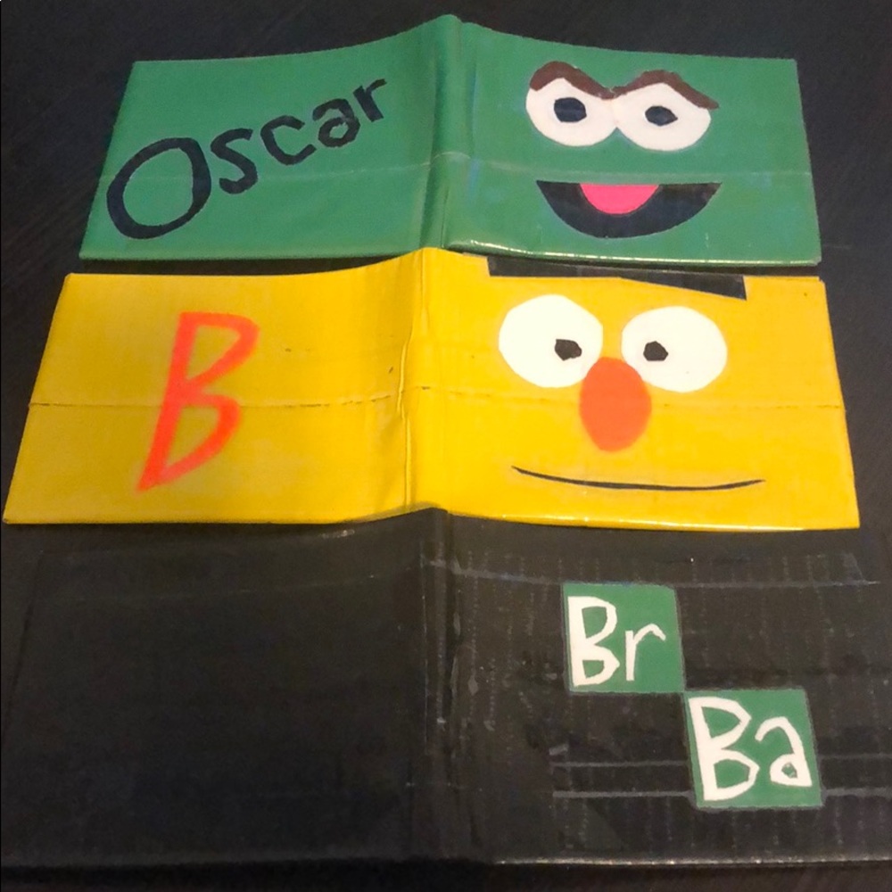 Designer duct tape wallets